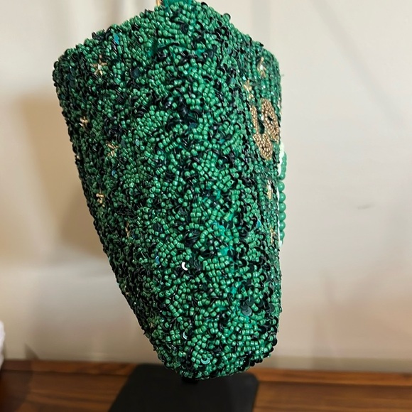 From India To You | Green Beaded “Go Team” Shoulder Bag - Picture 12 of 14